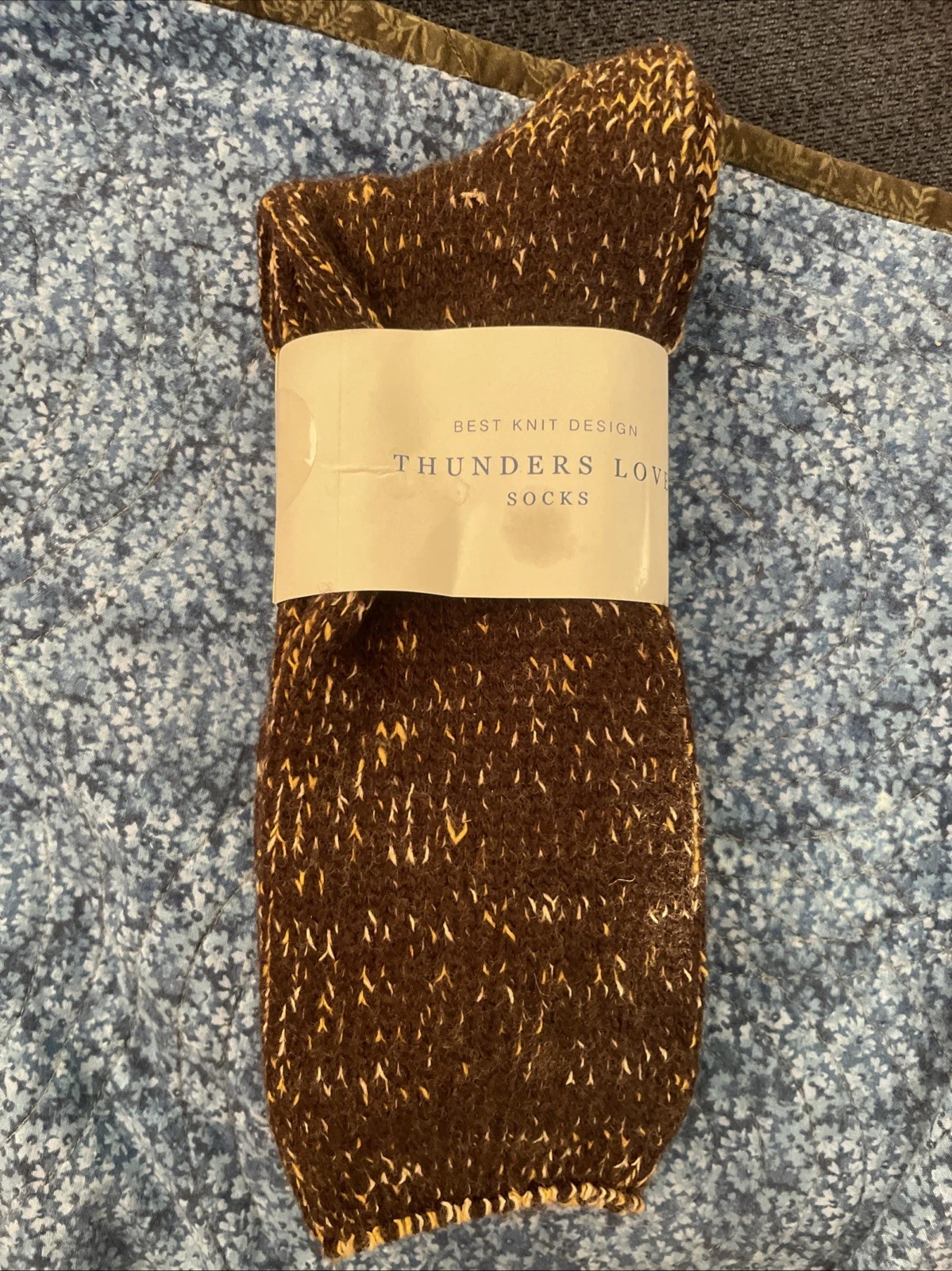 New Thunders Love WOOL COLLECTION Recycled Brown Socks