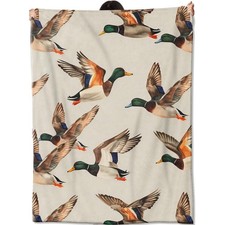Flying Mallard Duck Blanket Gifts for Adult Girls,Nature Aniaml Throw Blanket...