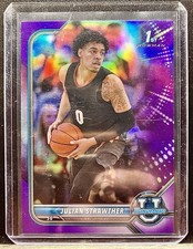 2021-22 Bowman U Julian Strawther (RC) Purple Refractor 122/299 #43
