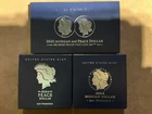 2024 S Reverse and regular. 4 pc $1 Morgan and Peace Silver Dollar OGP & COA