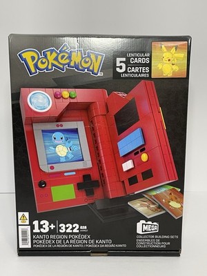 Mega Pokemon Kanto Region Pokedex Light Up Collector Building Set 322 Pieces