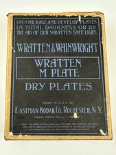 Vintage Wratten  Wainwright Wratten M Plate 12 Dry Plates 4x5