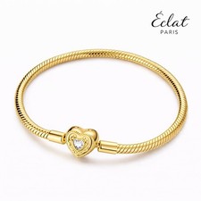 Bettelarmband gold Edelstahl 17cm für Charms Damen Armband Elegant Geschenk