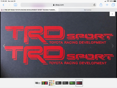 TRD Decals Stickers Toyota Racing Development SPORT 4x4 Tundra Tacoma 4Runner