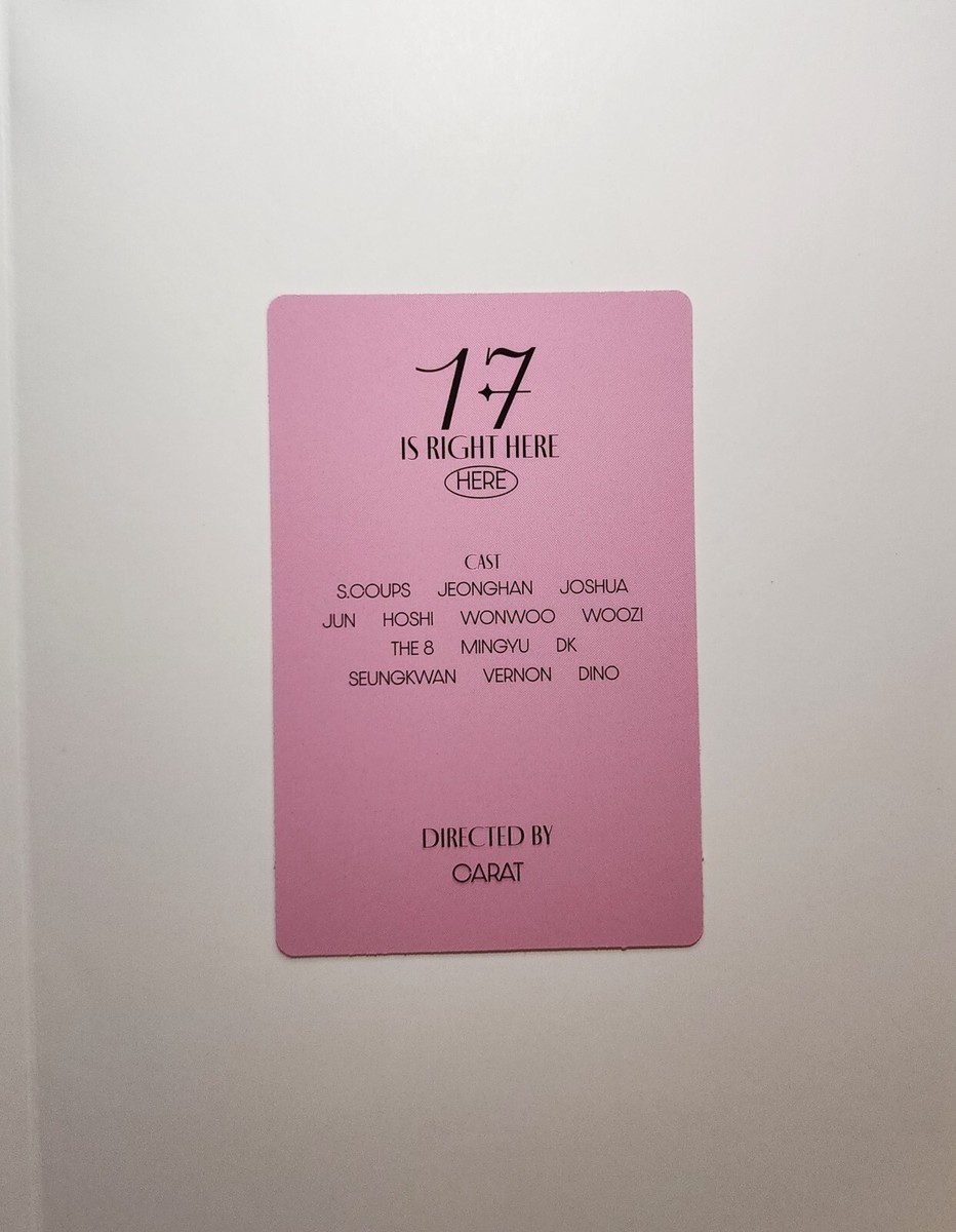 SEVENTEEN 17 IS RIGHT HERE OFFICIAL RANDOM PHOTOCARD | eBay
