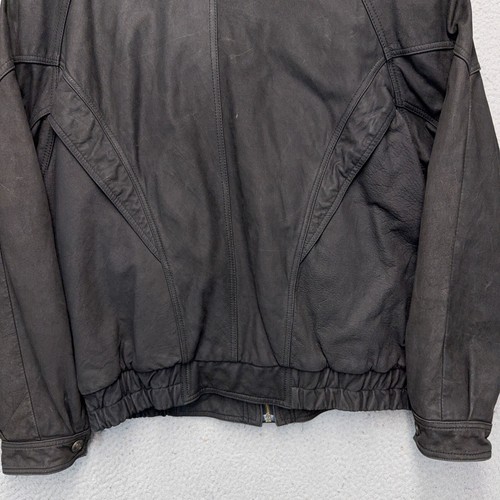 Vintage Adventure Bound By Wilsons Motorrad Jacke Herren Medium Schwarz Bomber - Bild 7 von 8