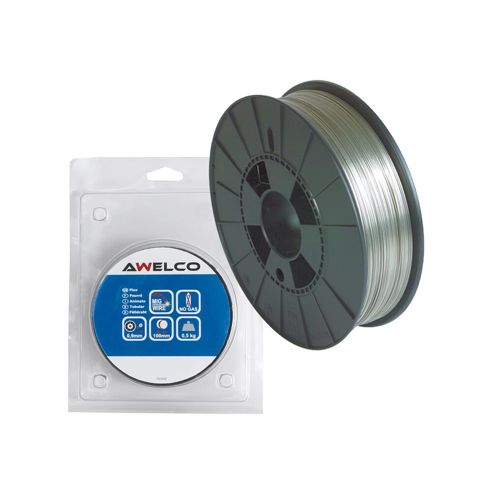 BOBINA FILO ANIMATO AWELCO 92960 Ø 0,9mm - 0,5 Kg PER SALDATRICE A FILO CONTINUO