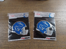 TWO NCAA Boise State University Broncos 3D COLOR ALUMINUM HELMET AUTO EMBLEM NEW