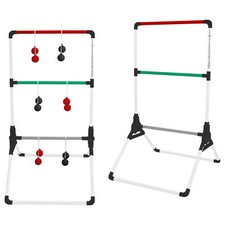 Foldable Ladder Toss Game, Red, Green and Bla...