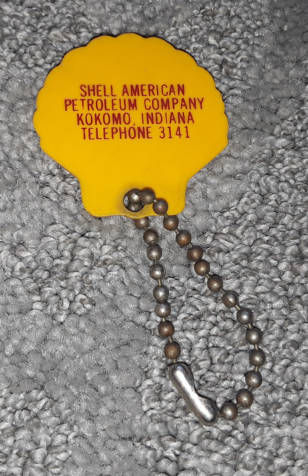 Vintage Indiana Shell Gas & Oil Plastic KeychainKokomo Ind eBay