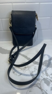 BOSTANTEN Blue Leather Small Crossbody Bags Designer Cell Phone Bag