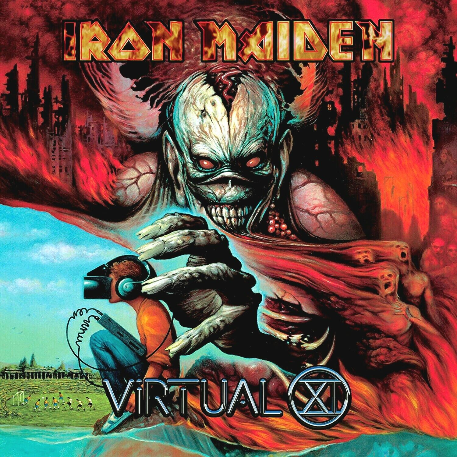 Iron Maiden Virtual XI 12x12 Album Cover Replica Poster Print