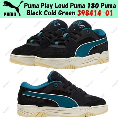 Puma Play Loud Puma 180 Puma Black Cold Green 398414-01 Men's Size