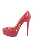 100% AUTH NEW WOMEN LOUBOUTIN GRIFFITA 140 CYCLAMEN PUMPS/HEEL US 10.5 — photo 2