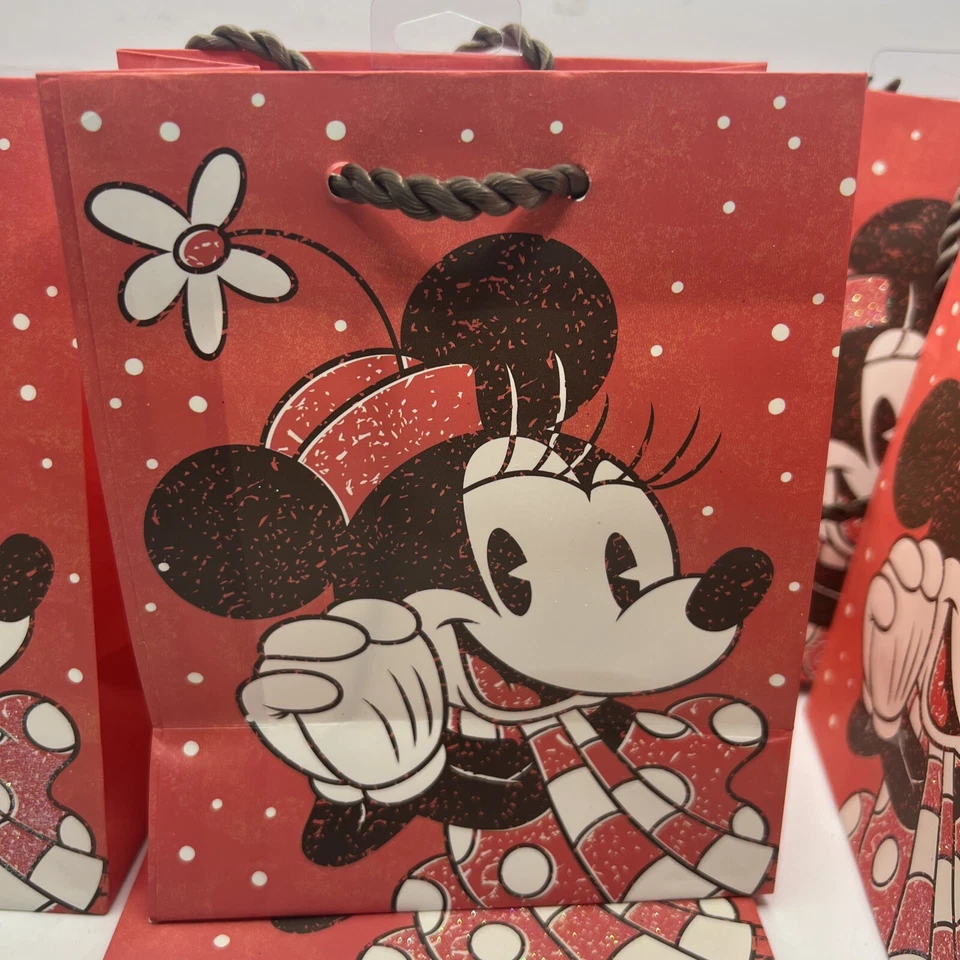 "6 nuevas bolsas de regalo Disney Minnie Mouse 5""x3""x6,25""" Foto 4 de 4
