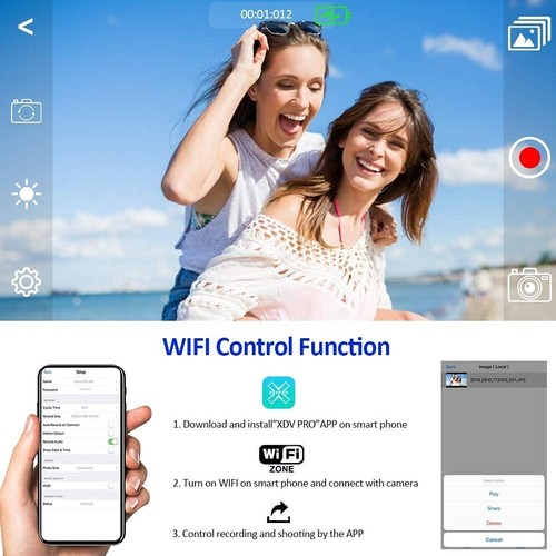 KUCIYA Video Camera 4K Camcorder Vlogging for YouTube IR Night Vision