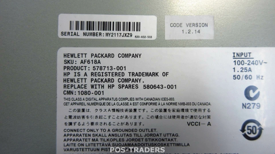 HP 578713-001 Server Console G2 Switch w/ Virtual Media + Cac 0x2x16 KVM Switch - Bild 3 von 3