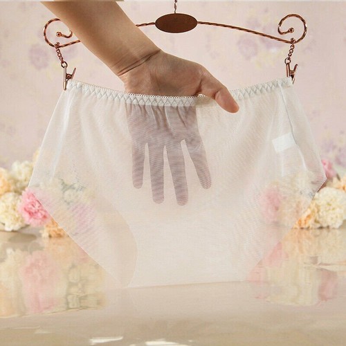 Women See Through Mesh Panties Sheer Briefs Knickers Lingerie Sexy Underwear - Picture 2 of 17