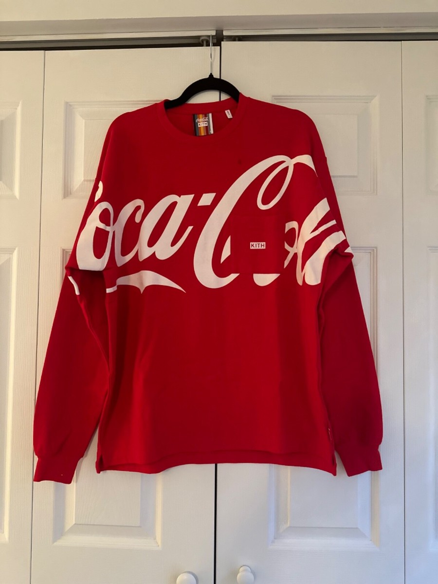 ☆ KITH x COCA-COLA Quinn long-sleeve tee コラボTシャツ ☆ Kith X Coca Cola Quinn L/S Red Shirt Size S | eBay