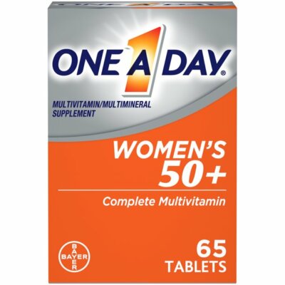 One A Day Women's 50+ Multivitamin Tablets- Multivitamins for Women- 65 Ct