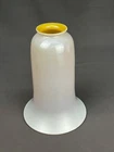 Steuben Art Glass 1920’s GOLD AURENE & CALCITE Trumpet Lamp Shade 2 1/4" Fitter