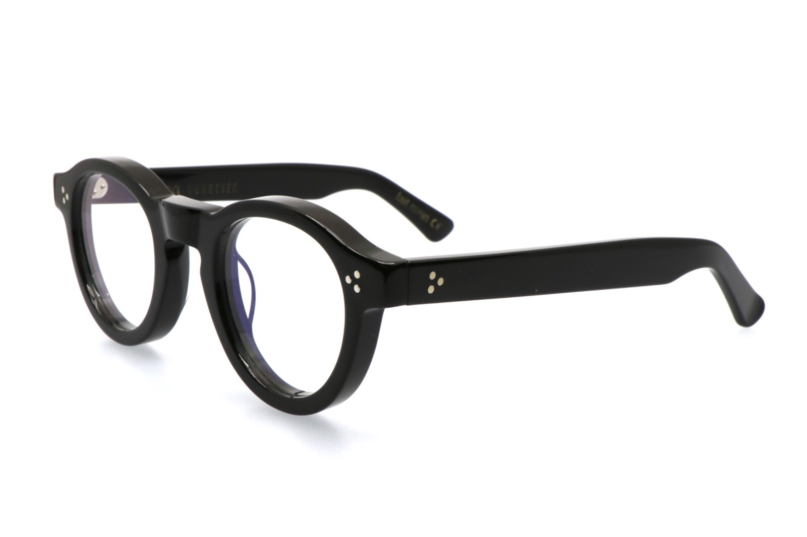 Lesca Gaston 5 Black Unisex Eyeglass Frame
