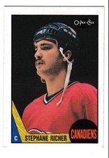 1987-88 OPC #233 STEPHANE RICHER ROOKIE MONTREAL CANADIENS