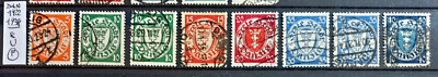 DEUTSCHLAND GERMANY GERMAN DANZICA DANZIG Lot.2 1922-38 - 8 BRIEFMARKEN U