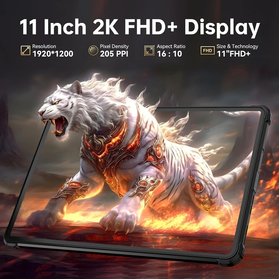 OUKITEL RT8 Outdoor Tablet 11 Zoll 12GB+256GB 20000mAh 48MP 5G Dual SIM Tablet - Bild 4 von 4