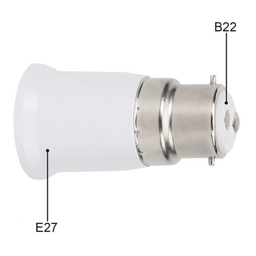 B22 to E27 Bulb Light Lamp Holder Base Socket Screw Bayonet Converter Adapter - Picture 4 of 12