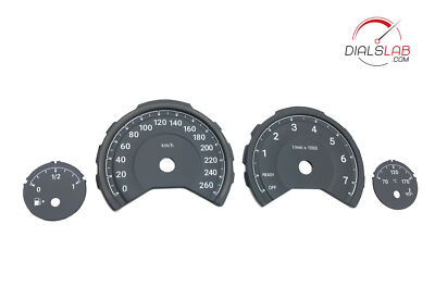 Tachoscheibe Gauge Tachometer für BMW F3X M Style 3D 260km/h MPH to km/h