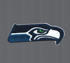NEW 1 1/4 x 3" Seattle Seahawks IRON ON PATCH FREE SHIPPING