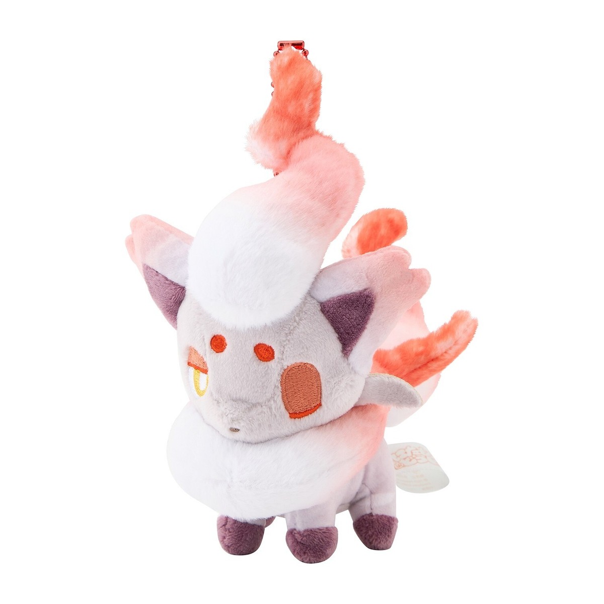 Pokemon Center Original Magnetic Plush Keychain Zorua & Hisuian