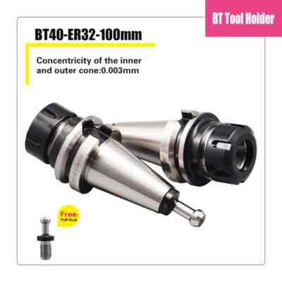 ツールキャビネット　HN40 NT40　BT40　コレット 4pcs BT40 Tool Holders BT40-ER32-100mm Collet Chuck with 4pc BT40