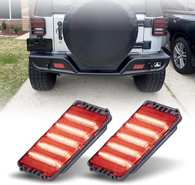 Rear Bumper LED Running & Position Lights Lamp for 2018-2023 Jeep Wrangle JL 