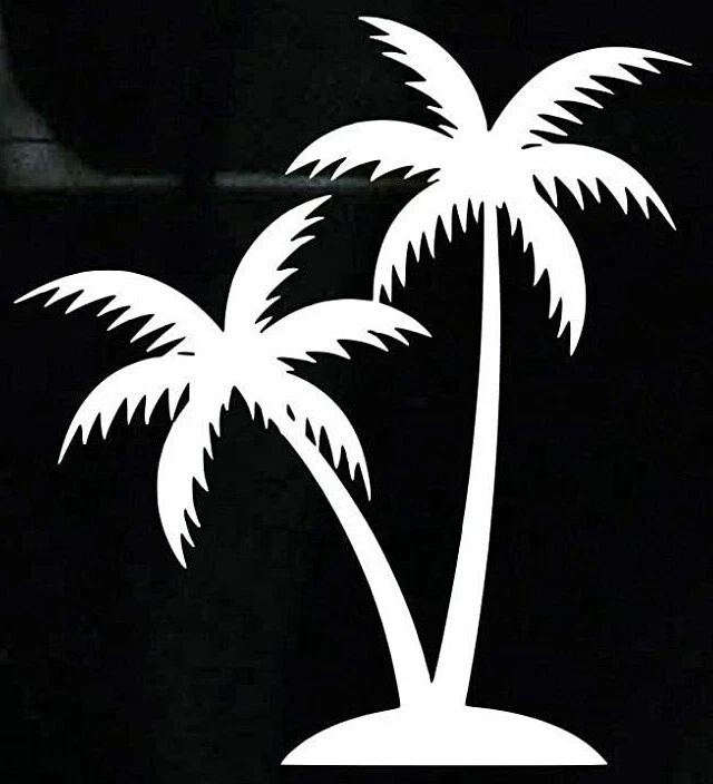 Palm Tree Home D cor Car Window Vinyl Decal Sticker Tropical Beach