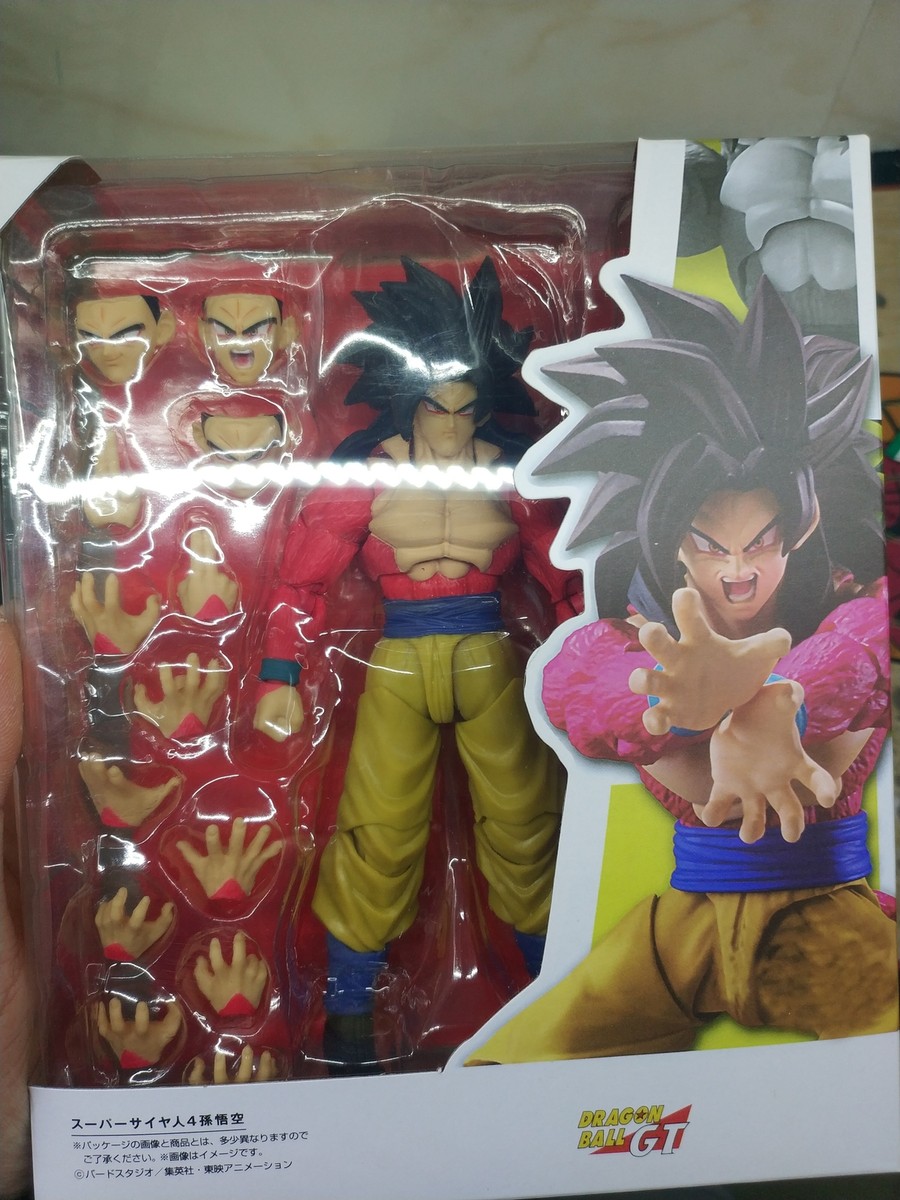 SON GOKU フィギュア 4体セット New SHF Super Saiyan 4 Son Goku SH Dragon Ball GT Acion