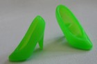 Barbie Doll LIME GREEN Closed Toe High Heel PUMP Mattel Superstar Shoe Princess — photo 4
