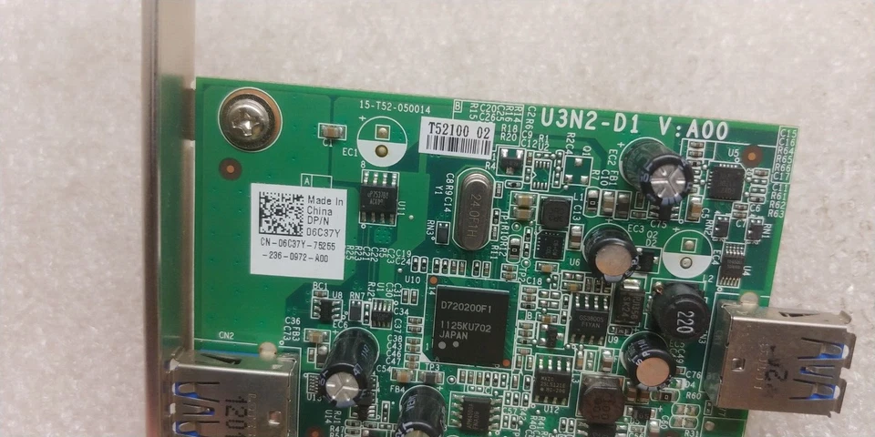 Dell U3N2-D1 V: A00 USB 3.0 Card 06C37Y 6C37Y GREAT CONDITION FREE SHIPPING1 - Image 3 of 4
