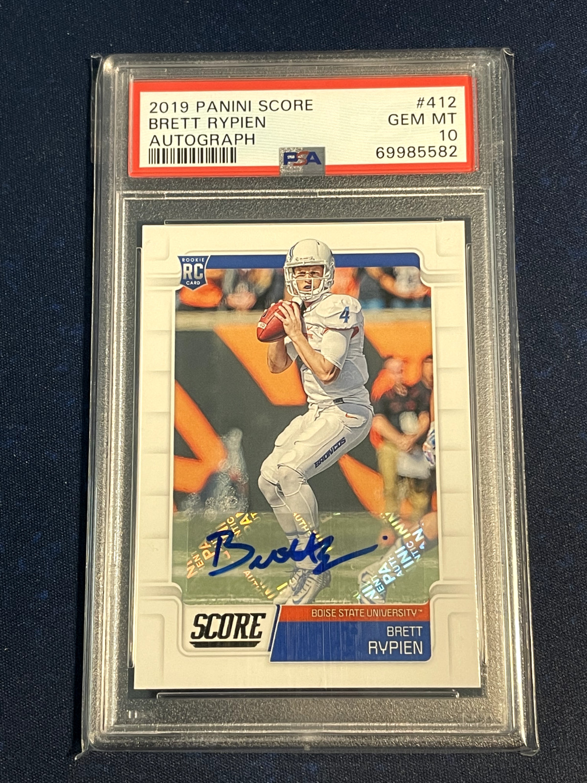 Brett Rypien Panini Score #412 Autograph