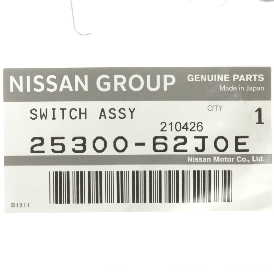 Interruptor de seguridad de arranque embrague Nissan Xterra 370Z 1984-2013 25300-62J0E nuevo OEM Foto 4 de 4
