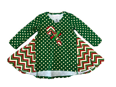 Christmas Holiday Bonnie Baby Red And Green Dress 18 Months New | eBay