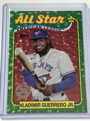 2024 Topps Series 2 Vladimir Guerrero Jr Green Foilboard /99