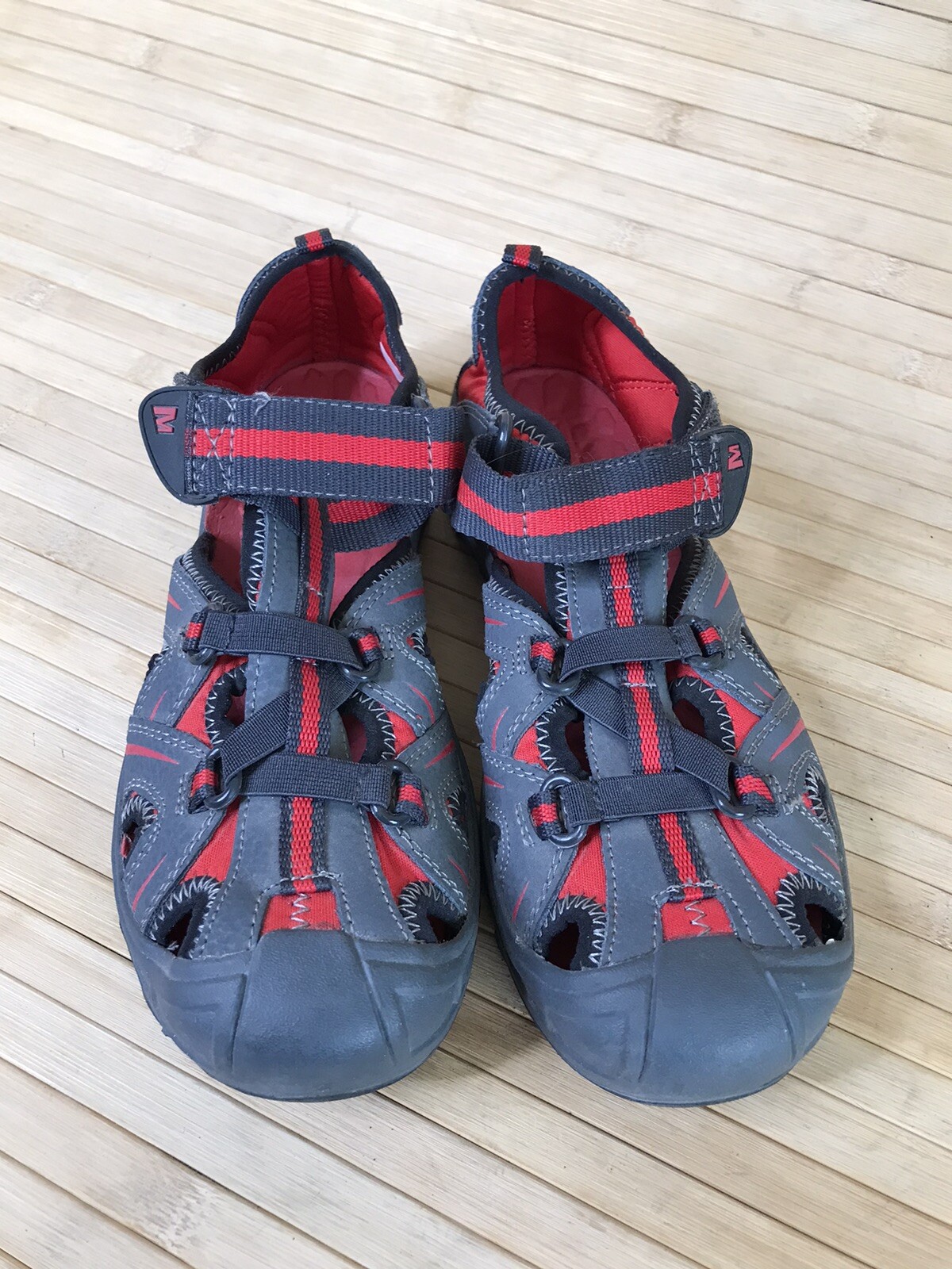 Sandali sportivi Merrell bambino taglia 4 Hydro Hiker my55688 grigio rosso ottime condizioni