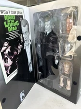 Night of the Living Dead 12" Zombie Action CEMETARY ZOMBIE Black&white In Box!