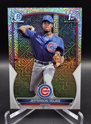 Jefferson Rojas 2023 Bowman 1st Mega Box Mojo Refractor #BCP-70 Chicago Cubs