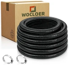 Pond Tubing 1-1/4” × 10 Feet Black Flexible PVC Pond Hose,Garden Pond PVC ...