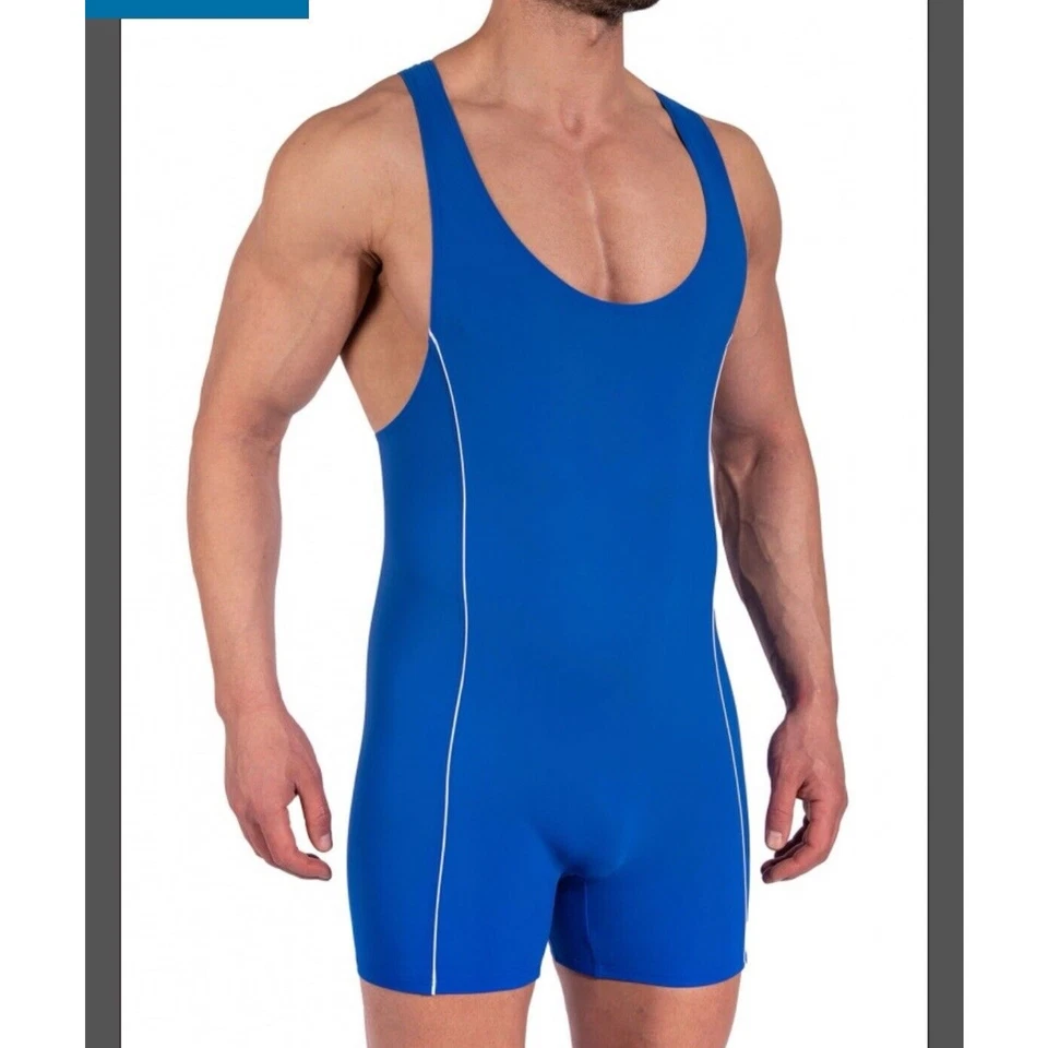 NUEVO CON ETIQUETAS Olaf Benz BLU 1200 Beach Body traje de baño una pieza masculino todo en uno disfraz Foto 2 de 4