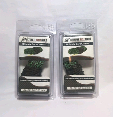 2 PACK Ultimate Rifle Build Bore Snake Cleaner .22, .223 Cal, 5.56 mm