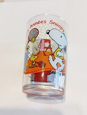 VERRE A MOUTARDE SNOOPY. LES ANNÉES 80